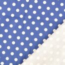 Baumwollnessel Vintage Polka-dots marine