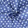 Baumwollnessel Vintage Polka-dots marine