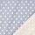 Baumwollnessel Vintage Polka-dots hellblau