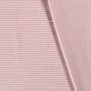 Baumwolljersey gestreift mauve