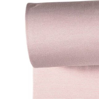 Bündchen gestreift mauve