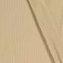 Rippenjersey beige