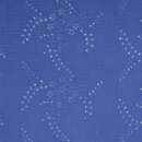 Double Gauze bestickt Flowersplash royal