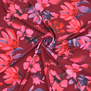 Sale Polyesterstretch Blumen