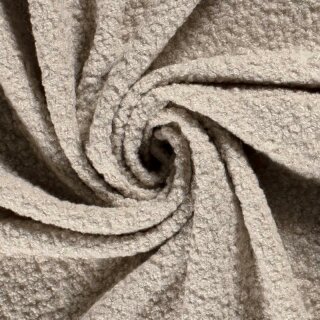 Mantelstoff Bouclé beige