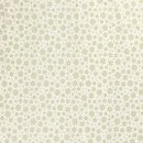 Weihnachts - Baumwollstoff Stern und Flocke creme