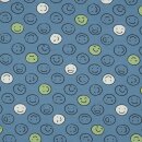 Kinderjersey Smileys blau nachtleuchtend
