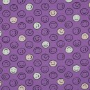 Kinderjersey Smileys lila nachtleuchtend