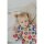Kinderjersey Polyester-Gemisch Herz, Blumen