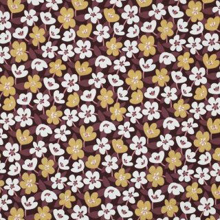 Baumwolljersey Glitter Flowers
