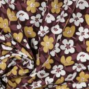 Baumwolljersey Glitter Flowers