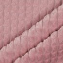 Velours-Deko Diamantquader rosa