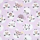 Wellness-Fleece Doubleface Schäfchen und Sterne