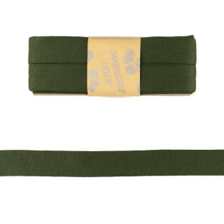 Schrägband aus Viskosejersey army / 3 m