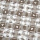 Jacquard Canvas - Landhaus Herzen natur