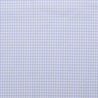 Baumwoll - Stoff Karo midi hellblau