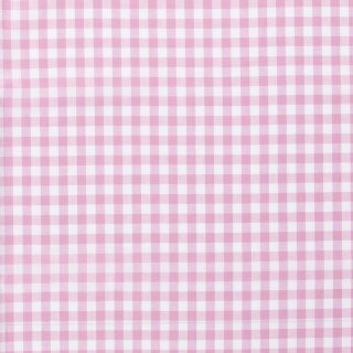 Baumwoll - Stoff Karo mittel rosa