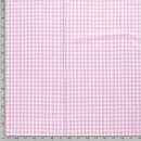 Baumwoll - Stoff Karo mittel rosa