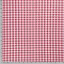 Baumwoll - Stoff Karo mittel rot