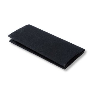 Flickstoff Baumwolle/ schwarz/ 45 x 12 cm